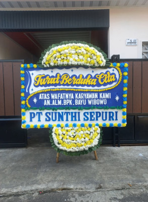Papan Bunga Duka di Kosiwo